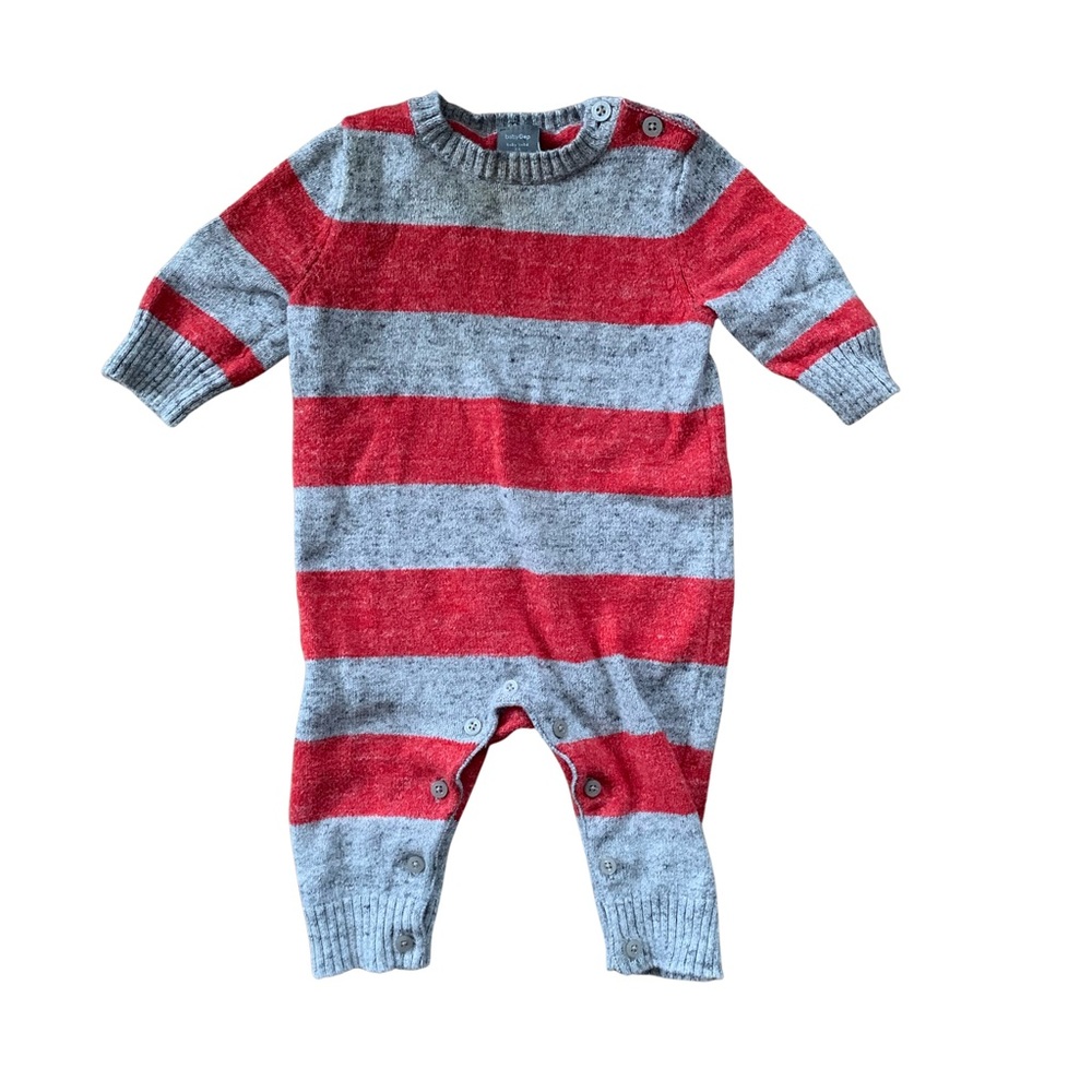 3-6 month striped Gap romper